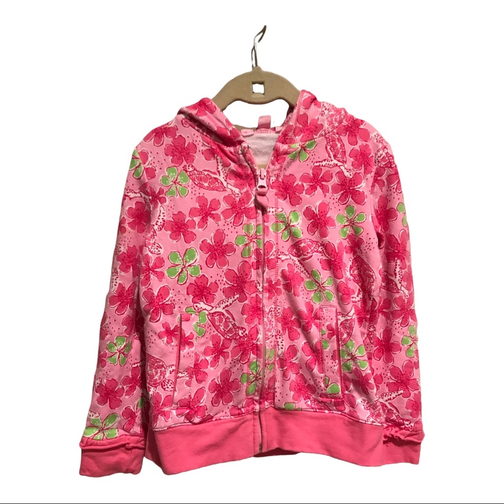 Lilly Pulitzer Flower Print Full Zip Hoodie